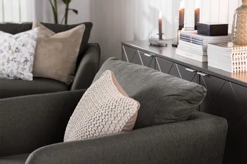 Trend Sofagruppe 3-seters + 2-seters Stoffsofa - Svart - Møbler - Sofaer - Sofagrupper