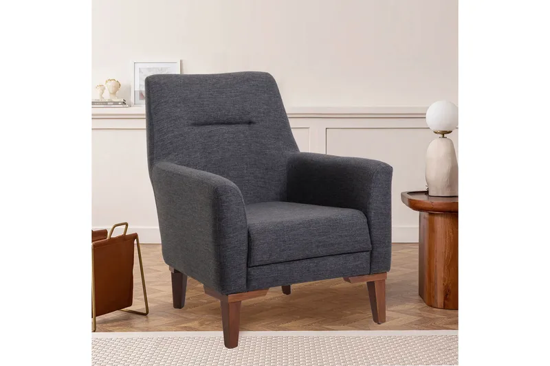 Wyong Sofagruppe 3-seters Sofa + Lenestol - Antrasitt - Møbler - Sofaer - Sofagrupper