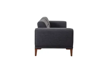 Wyong Sofagruppe 3-seters Sofa + Lenestol - Antrasitt - Møbler - Sofaer - Sofagrupper