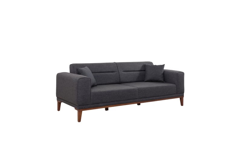 Wyong Sofagruppe 3-seters Sofa + Lenestol - Antrasitt - Møbler - Sofaer - Sofagrupper