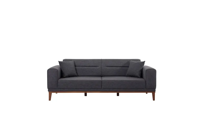 Wyong Sofagruppe 3-seters Sofa + Lenestol - Antrasitt - Møbler - Sofaer - Sofagrupper