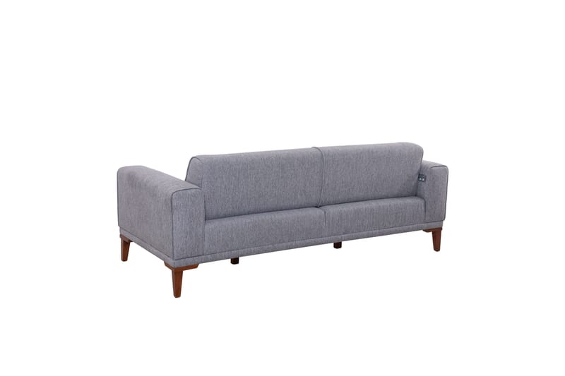 Wyong Sofagruppe 3-seters Sofa + Lenestol - Grå - Møbler - Sofaer - Sofagrupper