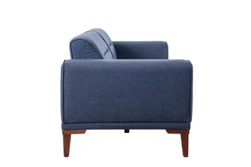 Wyong Sofagruppe 3-seters Sofa + Lenestol - Mørkeblå - Møbler - Sofaer - Sofagrupper