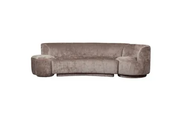 Sofasett Kombi-Popular med puff - Taupe - Møbler - Sofaer - Sofagrupper