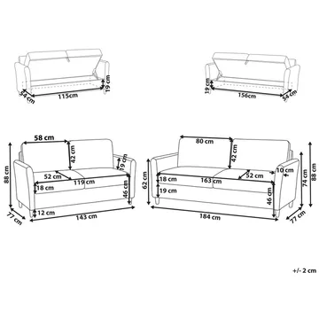 Sofasett Mare - Møbler - Sofaer - Sofagrupper