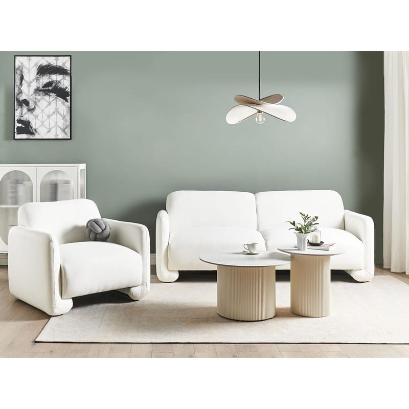 Sofasett Saland - Hvit - Møbler - Sofaer - Sofagrupper