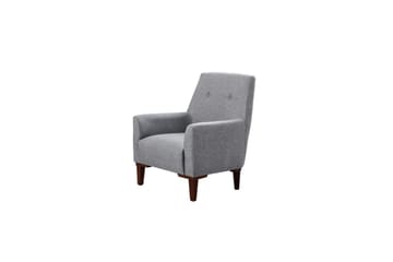 Sofasett Valsot Grå / Valnøtt - Grå / Valnøtt - Møbler - Sofaer - Sofagrupper