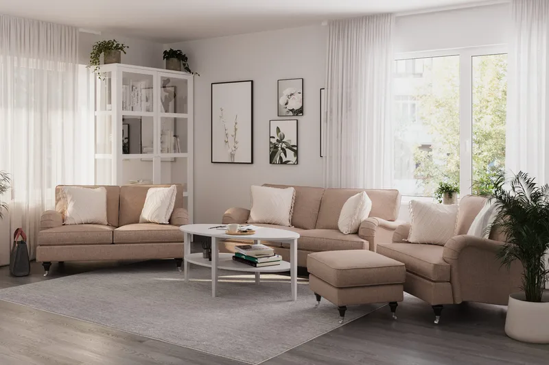 Howard Classic Armlenebeskyttelse 2-pk - Mørk beige - Møbler - Sofaer - Sofatilbehør - Armlene sofa