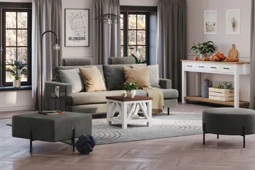 Menard Compact Nakkestøtte Sofa 51 cm - Grå - Møbler - Sofaer - Sofatilbehør - Nakkestøtte sofa
