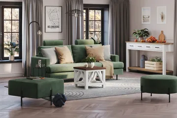 Menard Compact Nakkestøtte Sofa 51 cm - Grønn - Møbler - Sofaer - Sofatilbehør - Nakkestøtte sofa