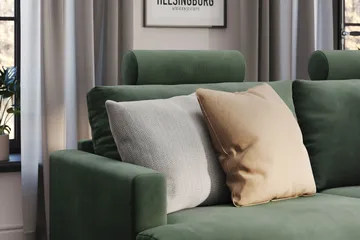 Menard Compact Nakkestøtte Sofa 51 cm - Grønn - Møbler - Sofaer - Sofatilbehør - Nakkestøtte sofa