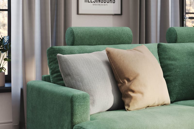 Menard Compact Nakkestøtte Sofa 51 cm - Grønn - Møbler - Sofaer - Sofatilbehør - Nakkestøtte sofa