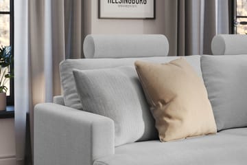 Menard Compact Nakkestøtte Sofa 51 cm - Lys grå - Møbler - Sofaer - Sofatilbehør - Nakkestøtte sofa