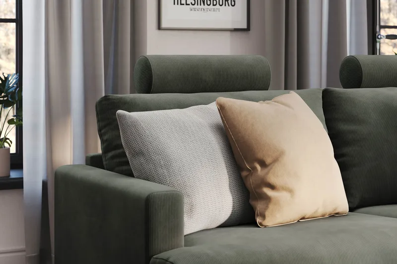 Menard Compact Nakkestøtte Sofa 51 cm - Mørkegrønn - Møbler - Sofaer - Sofatilbehør - Nakkestøtte sofa