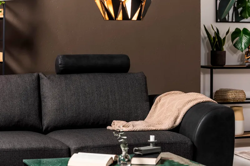 Nakkestøtte Havanna - Svart/Grå - Møbler - Sofaer - Sofatilbehør - Nakkestøtte sofa