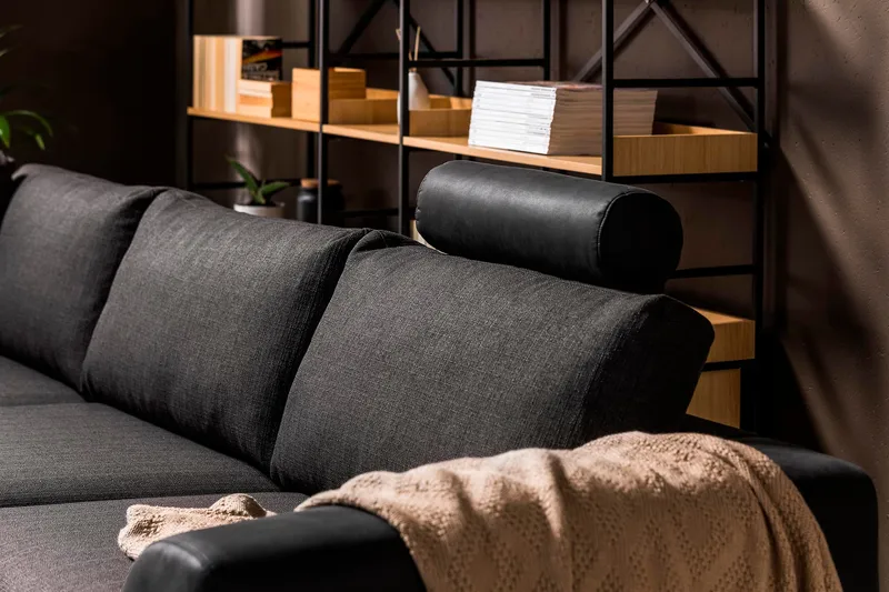 Nakkestøtte Havanna - Svart/Grå - Møbler - Sofaer - Sofatilbehør - Nakkestøtte sofa