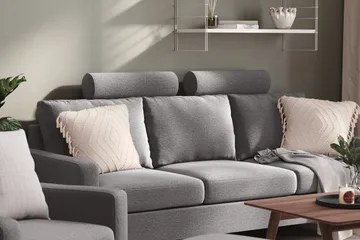 Peppe Nakkestøtte - Lysegrå - Møbler - Sofaer - Sofatilbehør - Nakkestøtte sofa