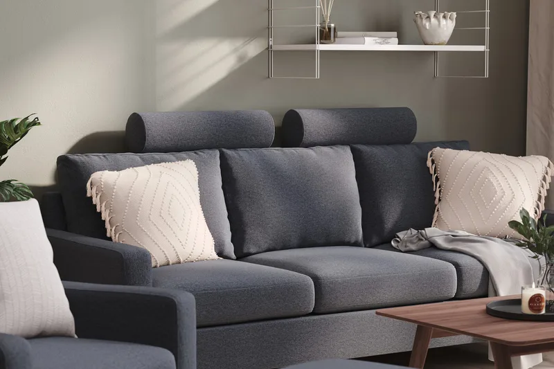 Peppe Nakkestøtte - Mørkegrå - Møbler - Sofaer - Sofatilbehør - Nakkestøtte sofa