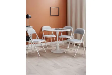 Konferensstol Beliani Sparks set om 4 Light grey - Møbler - Stoler - Klappstol & stablingsbare stoler