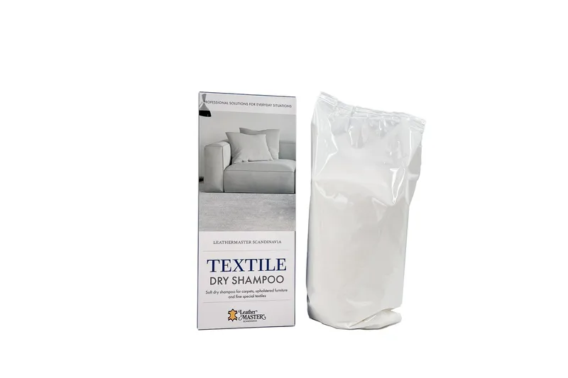 Tørrsjampo for tekstiler