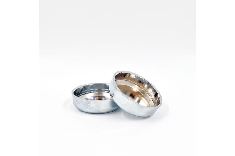 Metallskåler til Sofaben Krom, Krom