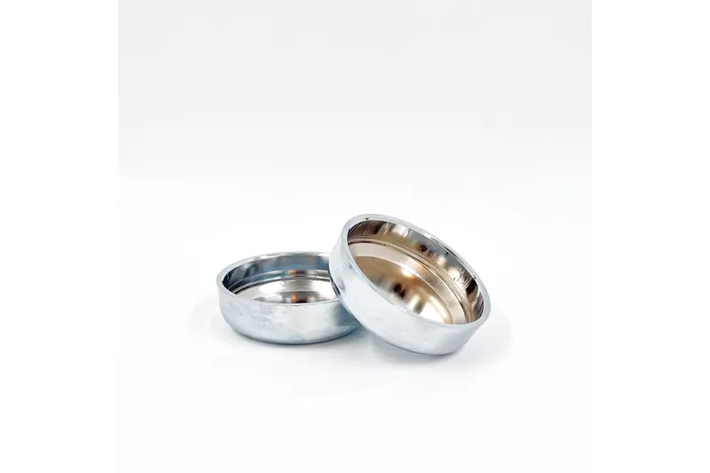 Metallskåler til Sofaben Krom, Krom