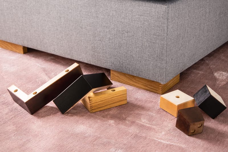 Sofaben Modell H 5 cm 4-pk - Brun - Sofaben - Møbelben