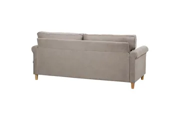 Soffa Beige||Light colored wood - Møbler - Sofaer - 3 seter sofa