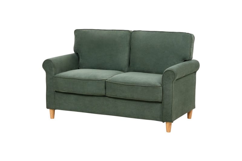 Soffa Dark green||Light colored wood - Møbler - Sofaer - 2 seter sofa