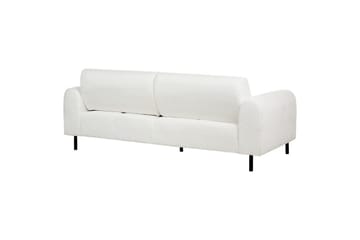 Soffgrupp Beliani Askim Beige/svart, Polyester White||Black - Møbler - Sofaer - Sofagrupper