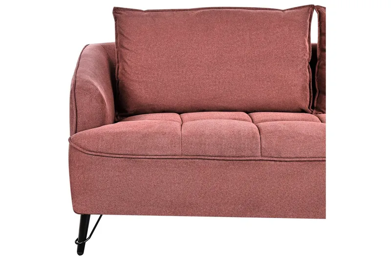 Soffgrupp Beliani Hobro Brun/Svart Red||Black - Møbler - Sofaer - Sofagrupper