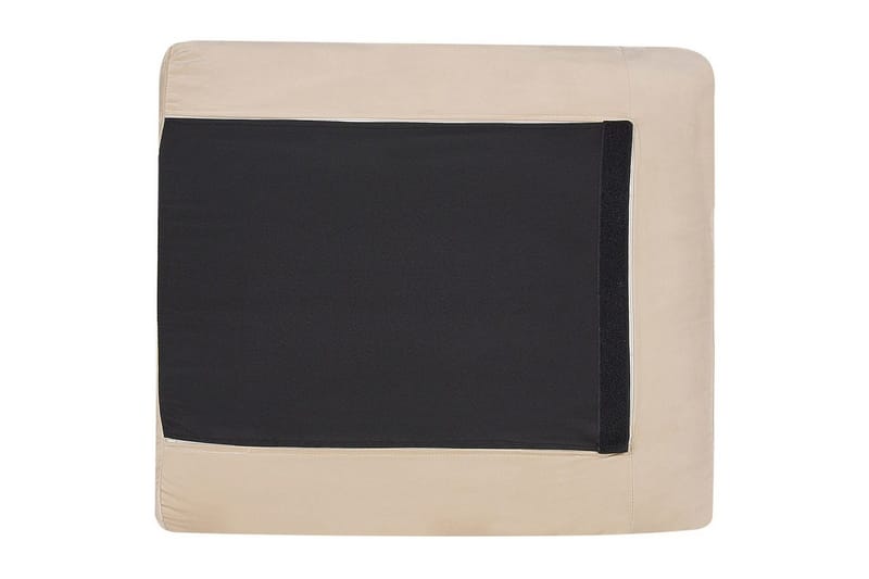 Soffgrupp Beliani Vinterbro Beige/svart, Sammet Beige - Beige - Møbler - Sofaer - Sofagrupper