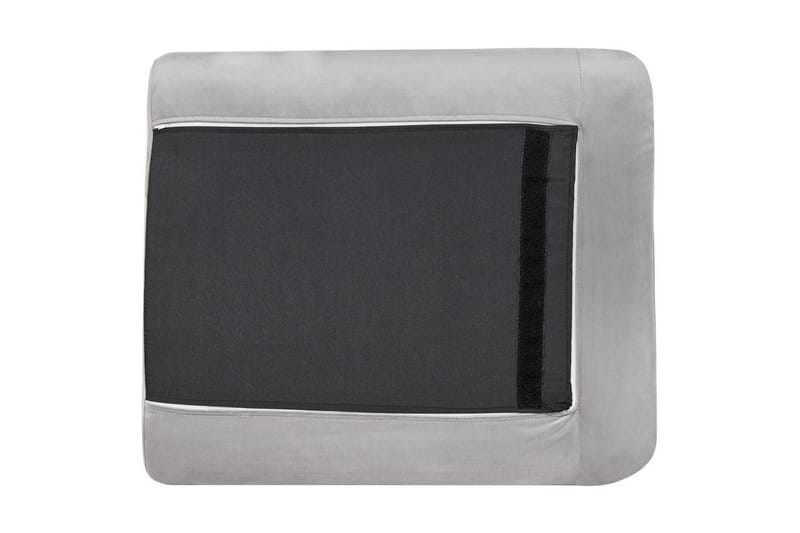 Soffgrupp Beliani Vinterbro Beige/svart, Sammet Dark grey||Black - Møbler - Sofaer - Sofagrupper