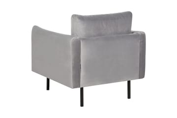 Soffgrupp Beliani Vinterbro Beige/svart, Sammet Dark grey||Black - Møbler - Sofaer - Sofagrupper
