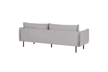 Soffgrupp Beliani Vinterbro Beige/svart, Sammet Dark grey||Black - Møbler - Sofaer - Sofagrupper