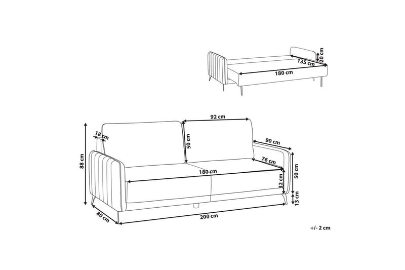 Soffgrupp White - Hvit - Møbler - Sofaer - 2 seter sofa