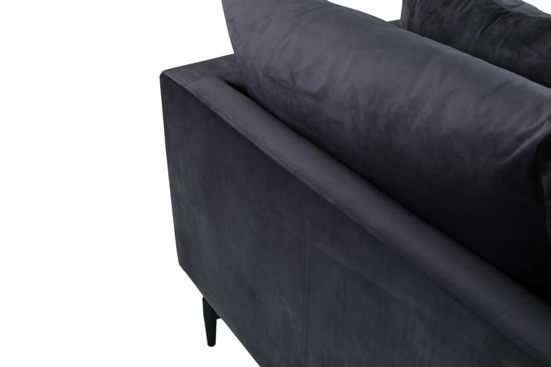 Sofia 3-seter Sofa 260 cm i Fløyel - Grå - Møbler - Sofaer - 3 seter sofa