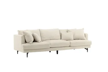 Sofia 3-seter Sofa 260 cm i Kordfløyel - Beige - Møbler - Sofaer - 3 seter sofa