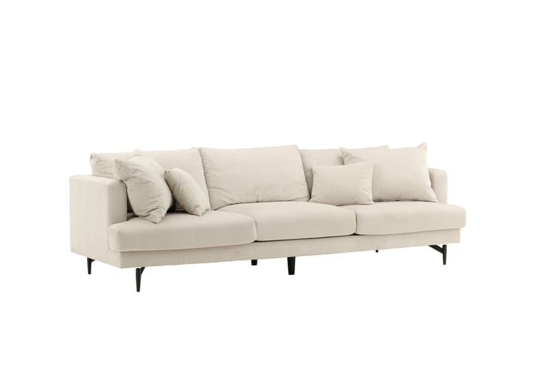 Sofia 3-seter Sofa 260 cm i Kordfløyel - Beige - Møbler - Sofaer - 3 seter sofa
