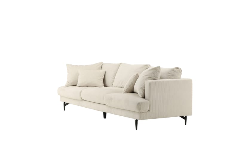Sofia 3-seter Sofa 260 cm i Kordfløyel - Beige - Møbler - Sofaer - 3 seter sofa
