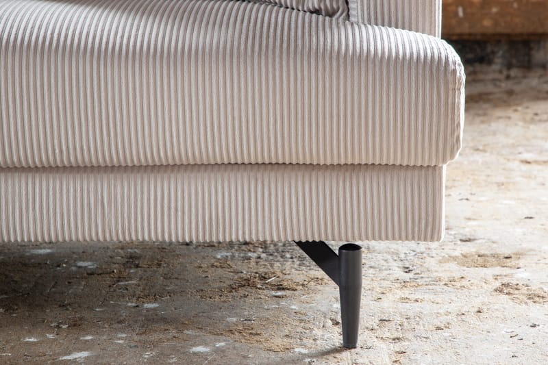 Sofia 3-seter Sofa 260 cm i Kordfløyel - Beige - Møbler - Sofaer - 3 seter sofa