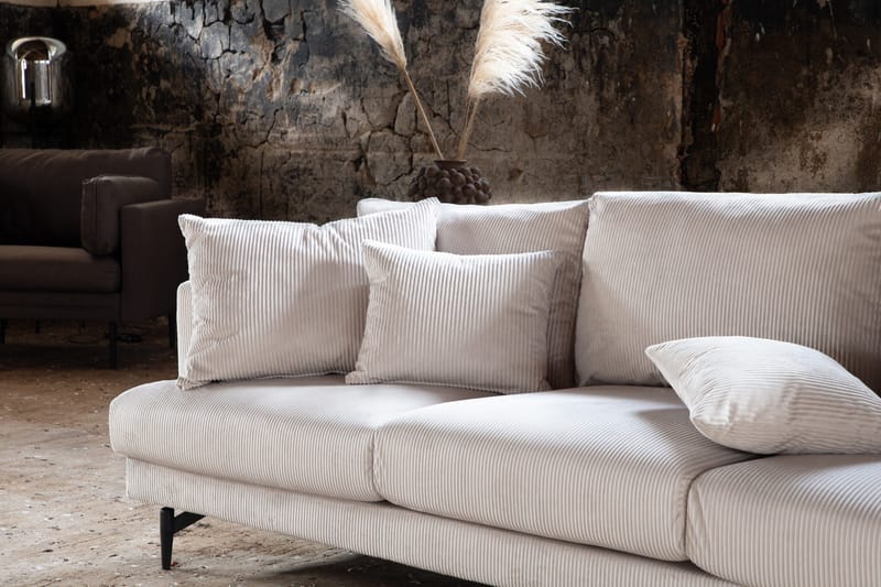 Sofia 3-seter Sofa 260 cm i Kordfløyel - Beige - Møbler - Sofaer - 3 seter sofa