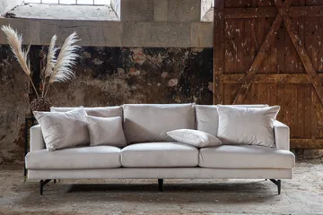 Sofia 3-seter Sofa 260 cm i Kordfløyel - Beige - Møbler - Sofaer - 3 seter sofa