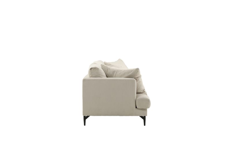 Sofia 3-seter Sofa 260 cm i Kordfløyel - Beige - Møbler - Sofaer - 3 seter sofa