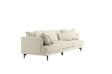 Sofia 3-seter Sofa 260 cm i Kordfløyel - Beige - Møbler - Sofaer - 3 seter sofa