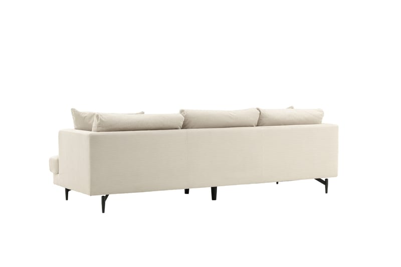 Sofia 3-seter Sofa 260 cm i Kordfløyel - Beige - Møbler - Sofaer - 3 seter sofa