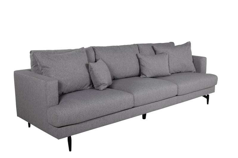 Sofia 3-seter Sofa 260 cm i Stoff - Grå - Møbler - Sofaer - 3 seter sofa