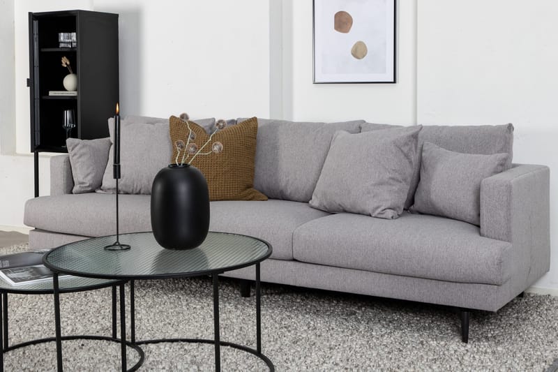 Sofia 3-seter Sofa 260 cm i Stoff - Grå - Møbler - Sofaer - 3 seter sofa