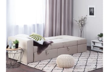 Sovesofa Loudell - Beige - Møbler - Sofaer - Sovesofaer - Langsgående sovesofa