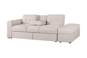 Sovesofa Loudell - Beige - Møbler - Sofaer - Sovesofaer - Langsgående sovesofa